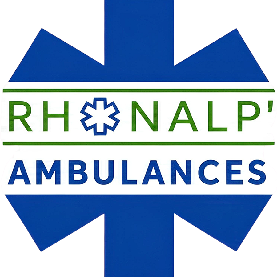 Nouveau logo RHONALP AMBULANCES